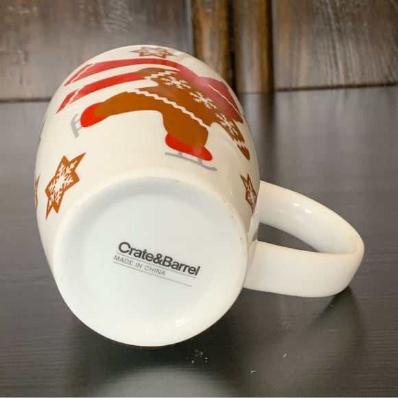 Crate & Barrel Ice Skating Gingerbread Man Mug - 2012 - Picture 9 of 9